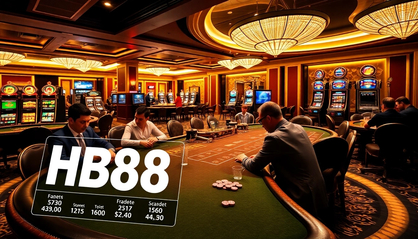 Experience the thrill of HB88 gambling with elegant tables, vibrant atmosphere, and strategic gameplay.