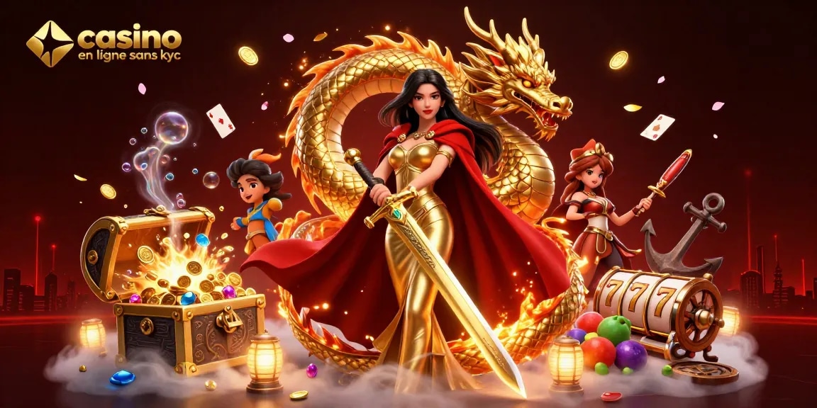 Participez à un jeu passionnant au casino en ligne sans kyc avec des machines à sous vibrantes et des personnages captivants.