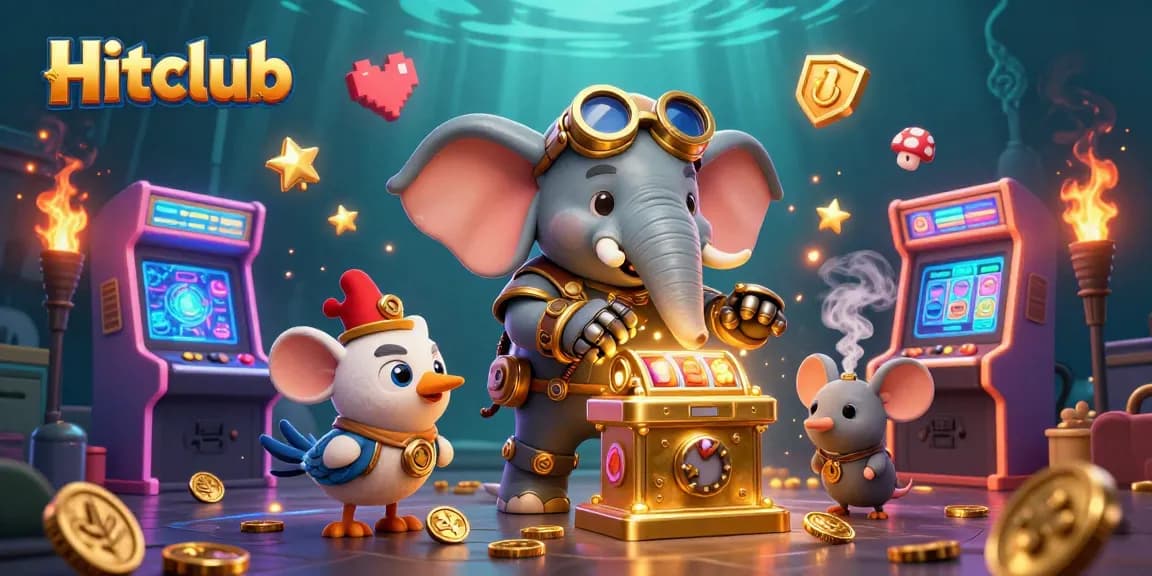 Hitclub engages players with thrilling gameplay from a vibrant steampunk-style casino scene.