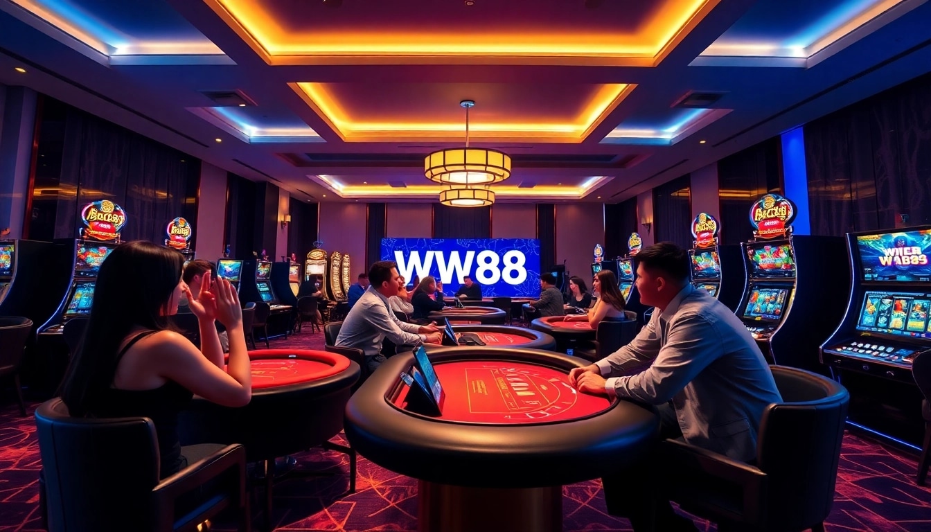 Experience the excitement of WW88's dynamic online gaming platform.