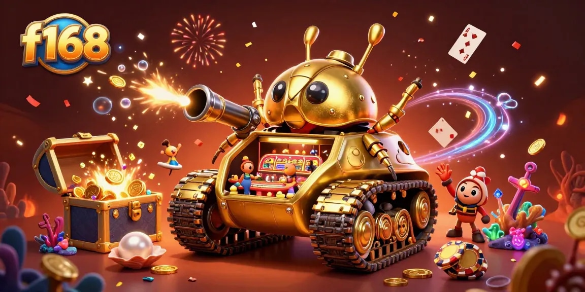 Experience the thrill of f168 with vibrant casino action in a unique 3D illustration.