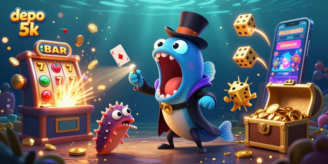 Memenangkan jackpot dengan depo 5k di situs slot menarik, termasuk berbagai simbol dan efek magis.