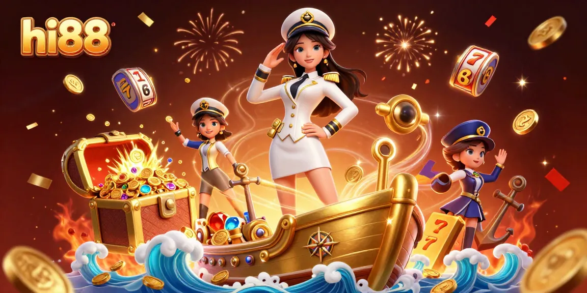 Join the excitement at hi88 and win big with thrilling casino games illustrated in vibrant detail.