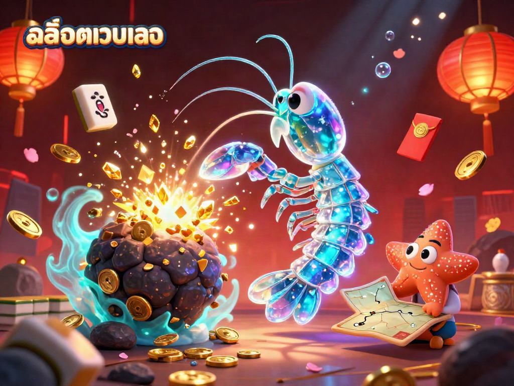 Experience the excitement of สล็อตเว็บตรง with vibrant characters and dazzling casino elements.