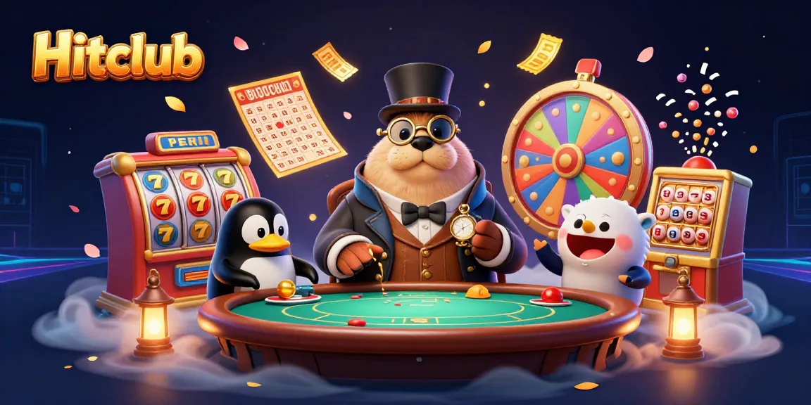 Play exciting games at Hitclub with a jolly walrus at an underwater poker table.