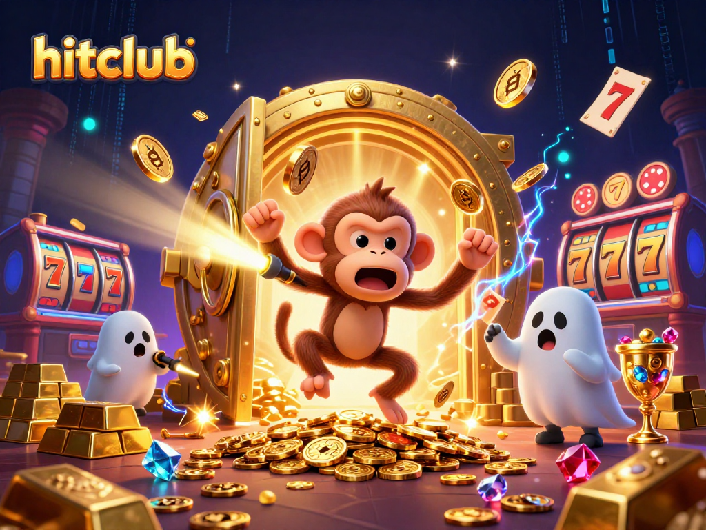 Engage with hitclub's haunted casino adventure featuring playful characters and dazzling treasures.
