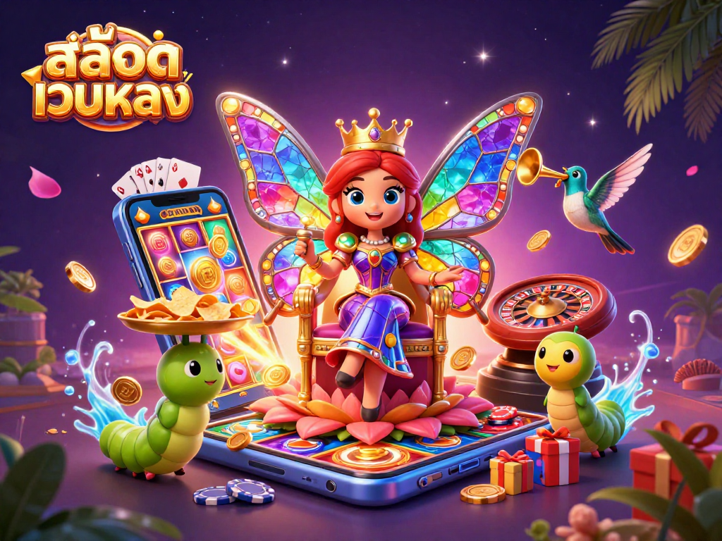 Engage with สล็อตเว็บตรง, exploring animated slot games amidst stunning visuals and vibrant characters.