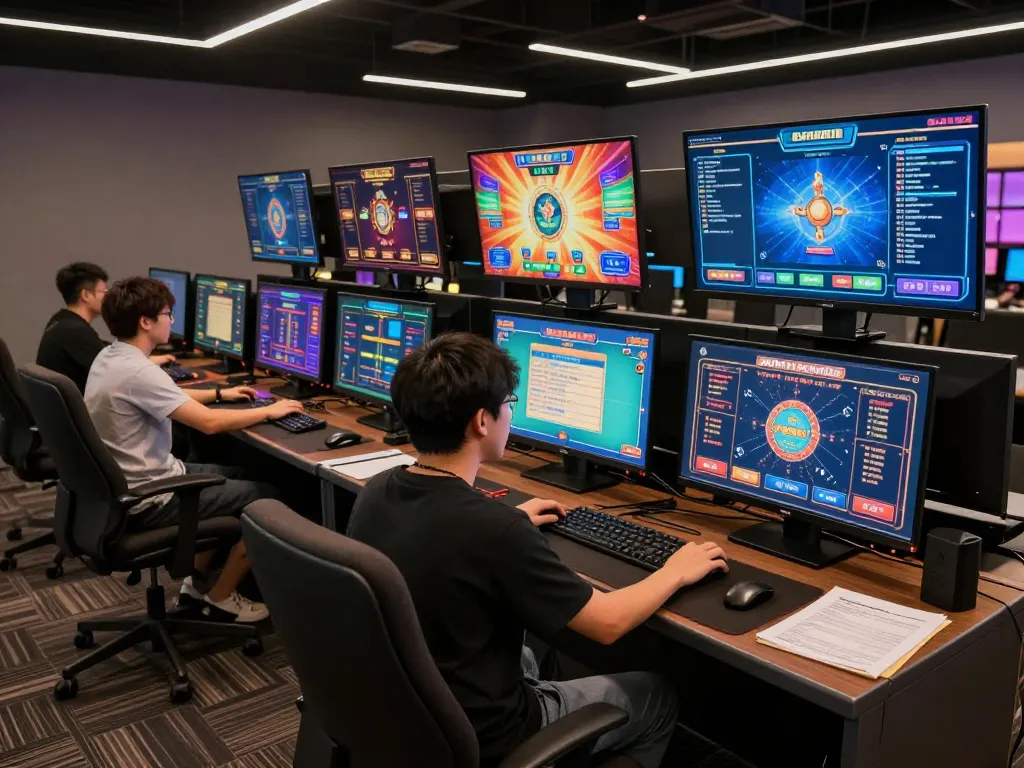 Engaging with advanced online casino platforms at https://f168.sarl/ showcasing vibrant game graphics.