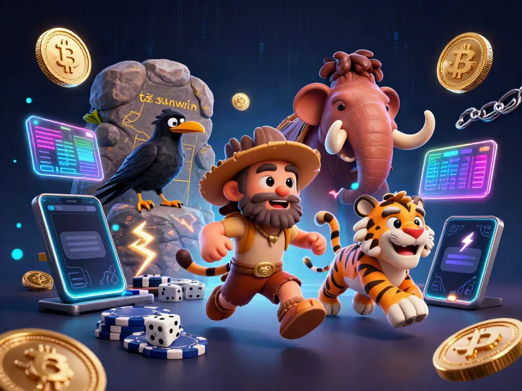 Experience tải sunwin at a vibrant prehistoric casino with crypto coins and dynamic atmosphere.