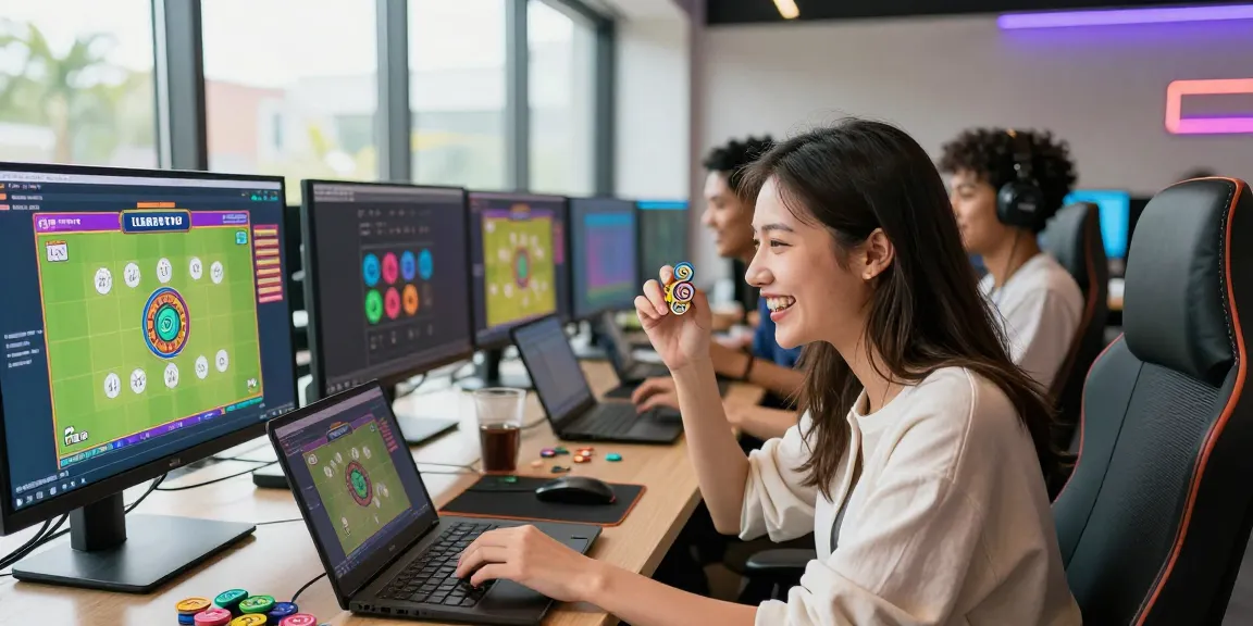 Dynamic scene of ulartoto togel players enjoying an online game together, showcasing vibrant gaming environment and excitement.