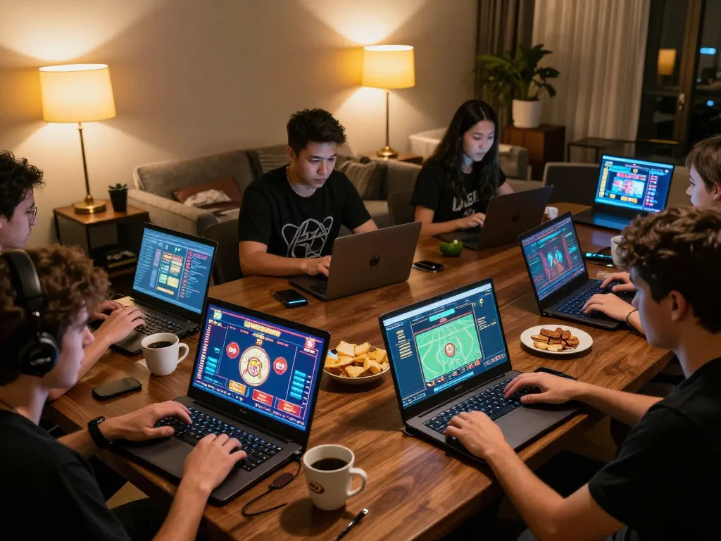 Experience engaging gameplay at jun 88 in a cozy online casino setting with players immersed