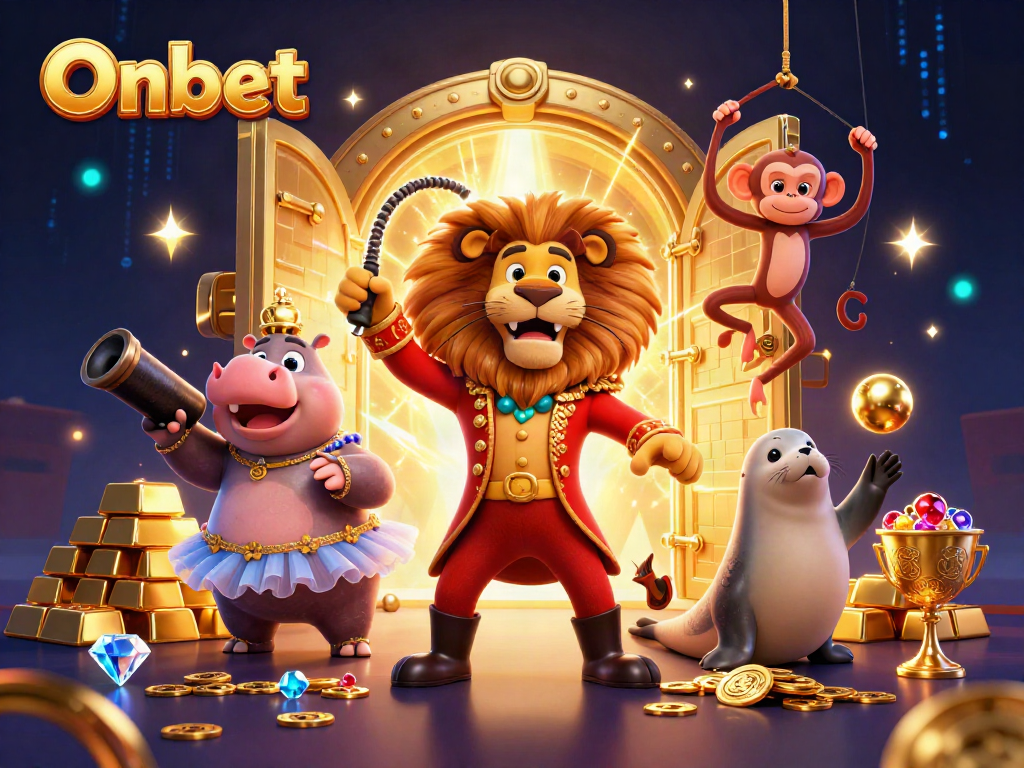 Experience thrilling games at Onbet with vibrant characters and rich casino elements.