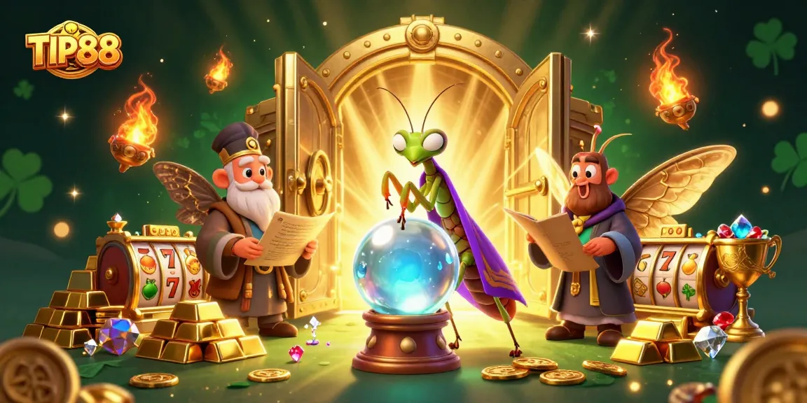 Experience thrilling gameplay at TIP88 with vibrant casino elements and a captivating illustration.