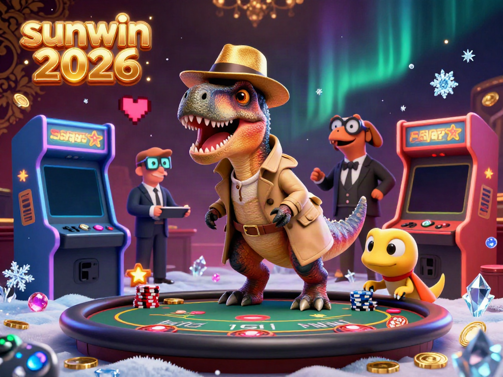 Enjoy exhilarating gameplay at sunwin 2026 with animated characters amidst colorful casino games.