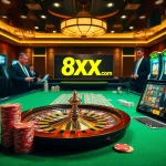 Experience the thrill of 8xx com with vibrant casino games and winning chips.