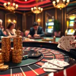 Players enjoying the thrill of high-stakes gaming at 789P casino, featuring poker and roulette.