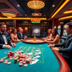 Vibrant VN88 gaming table with casino excitement, high-stakes action, and luxurious atmosphere.