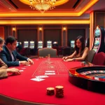 BEM88 poker table scene with players enjoying high-stakes excitement in a luxurious casino.