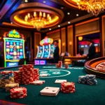 Experience the excitement of gambling at BIN88 with vibrant casino tables and engaging gameplay.