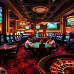 Players enjoying an exciting poker game at Rikvip's luxurious casino tables.