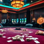 Players eagerly bet at a luxurious casino table, immersing in the exciting world of MB66.