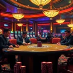 SODO showcases exciting poker action at a luxurious casino table filled with vibrant chips and cards.