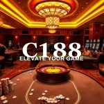 C168 elevates your gaming experience with a vibrant casino scene featuring roulette and poker tables.