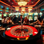 Experience thrilling gaming at SODO66 casino with vibrant tables and lively players.