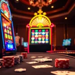 Experience the thrill of slot gacor action in a vibrant casino environment.