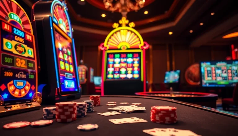 Experience the thrill of slot gacor action in a vibrant casino environment.