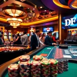 Players enjoying a thrilling game at DF999 casino with roulette and poker action.