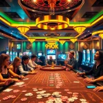 Experience the excitement of 99ok online gambling with vibrant casino visuals, chips, and games.
