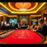 GG88 players enjoy vibrant casino ambiance with poker chips and roulette wheel.