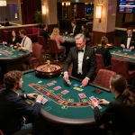 Players enjoy a live dealer experience at May88's premium casino, featuring exciting real-time gameplay.