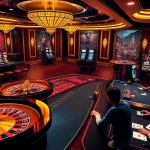 Experience thrilling gameplay at shbet's luxurious virtual casino with poker chips and roulette.
