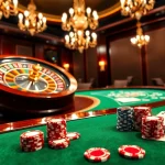 KONG88 players eagerly betting at a vibrant roulette wheel in a luxurious casino atmosphere.