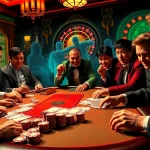 Experience the thrill of gambling with Truyên ma kinh dị themes at a vibrant poker table.