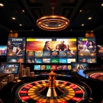 Experience the premium gaming environment at 23win, showcasing vibrant casino games.