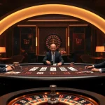 Engaging players at Tha bet table, showcasing luxury and excitement in casino gaming.
