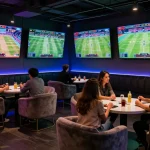 Engaging sports betting scene where bettors analyze keo truc tuyen for informed decisions.