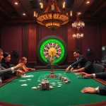Players enjoy high-stakes poker at TG88 casino, showcasing excitement and strategy in a luxurious environment.