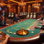 Experience the thrill of Big Gaming Live at an upscale casino with intense poker gameplay.