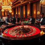 Players engaging in high-stakes gaming at a roulette table, showcasing the link jun88 for online casino experiences.