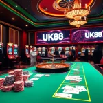 Experience the excitement of UK88 as players engage in thrilling casino games and find link vào uk88 for top betting action.