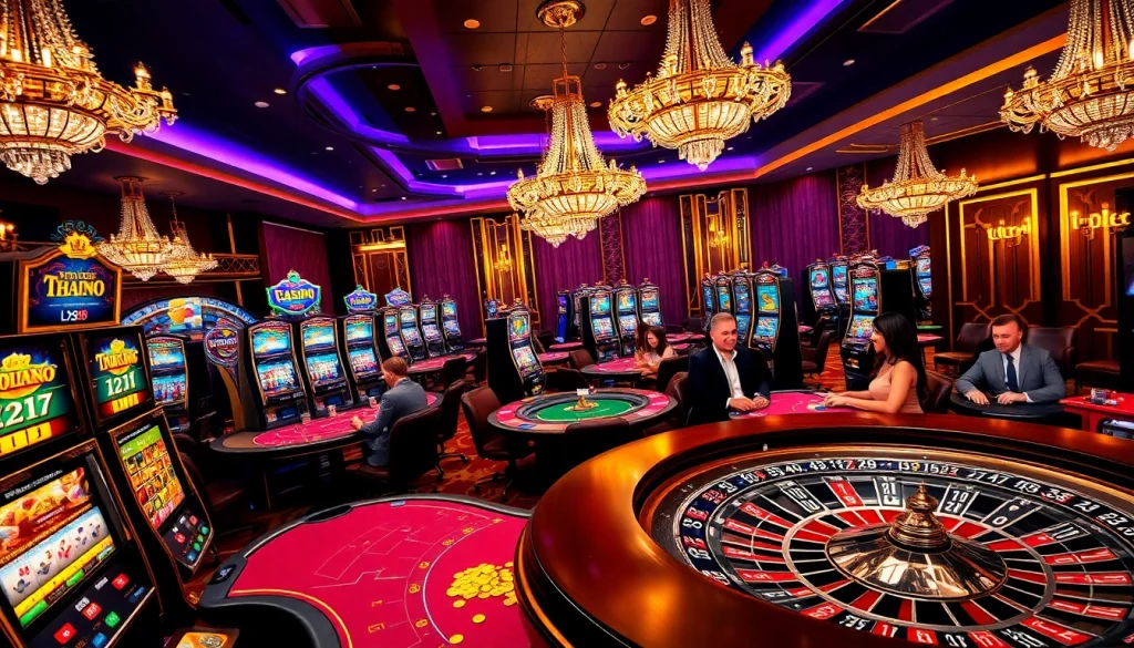 Experience the thrill of winning at lc88 casino with live gaming tables and luxury decor.