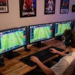 Engaging with sports betting on https://www-tk999.net/ from a cozy home setup with screens displaying live matches