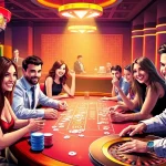 Exciting casino scene showcasing 88clb's vibrant atmosphere with players enjoying various games.