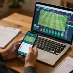 Online sports betting experience with nohu90 app displayed on smartphone showcasing real-time odds and game updates