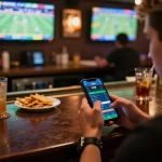 Engaging sports betting experience on the F168 app displayed on a smartphone during a match.