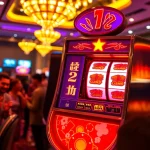 雷神2試玩引人入勝的賭場畫面，各式符號閃耀在耀眼的老虎機上。